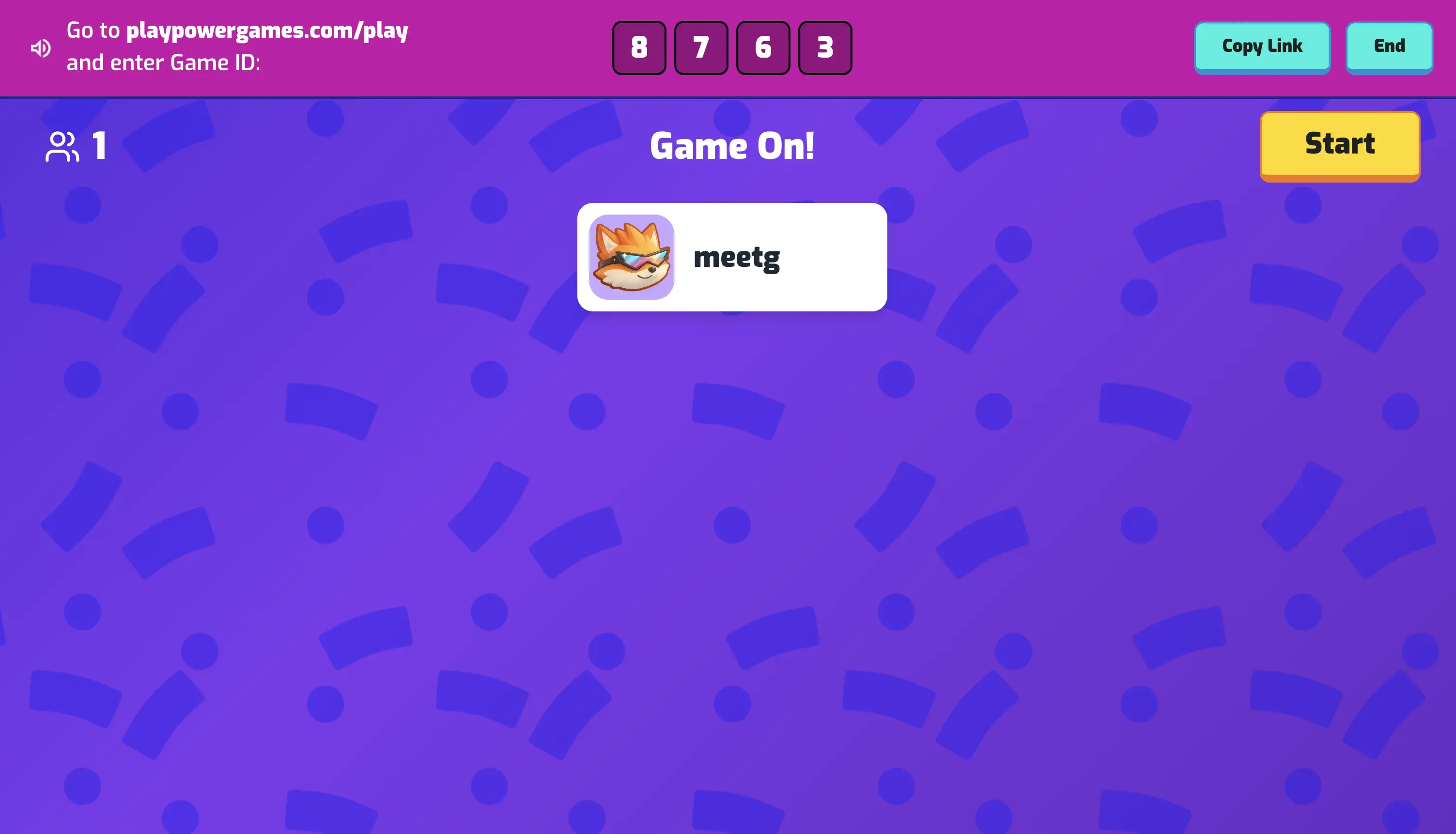 Teacher running a live quiz session with students joining in real time