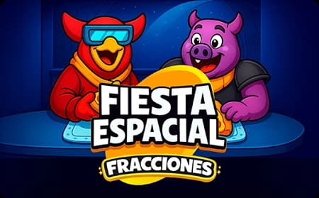 Fiesta Espacial: Partes Iguales y Tiempo