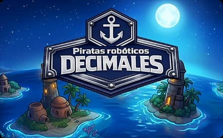 Piratas Robóticos: Entender y Comparar Decimales