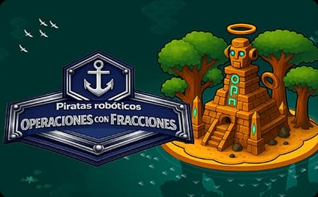 Piratas Robóticos: Sumar y Restar Fracciones y Números Mixtos