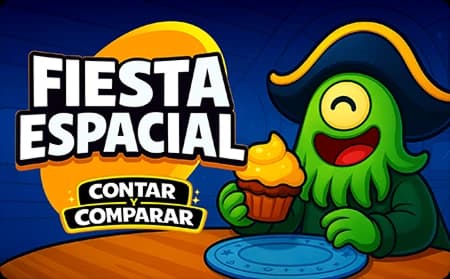 Fiesta Espacial: Contar y Comparar Números del 0 al 5